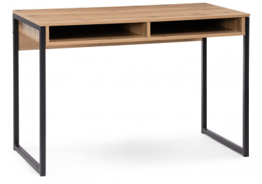 Письменный стол Леон Лофт черный матовый / дуб вотан &mdash; Аэлита