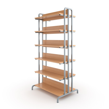 Стеллаж библиотечный АЭЛИТА двухсторонний &mdash; Аэлита