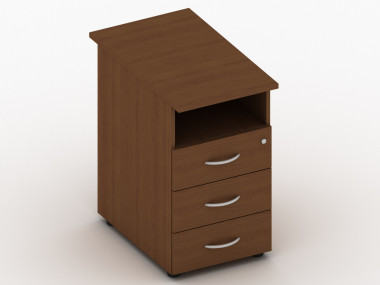 Тумба приставная с 3 ящиками и замком, глубина 390х700х750 &mdash; Аэлита