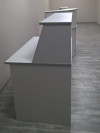 Стойка ресепшн Эдем 2400х2400х1170 Пепел