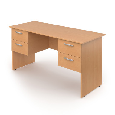 Стол рабочий АЭЛИТА с двумя подвесными тумбами ( заказ от 10 шт )  &mdash; Аэлита