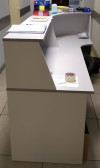 Стойка ресепшн Эдем 2100х900х1170 ПЕПЕЛ