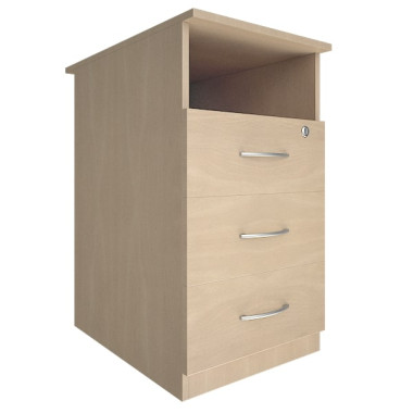 Тумба приставная глубокая с ящиками (3 ящика с замком) &mdash; Аэлита