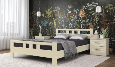 Кровать "Вероника-2" из натурального дерева  &mdash; Аэлита