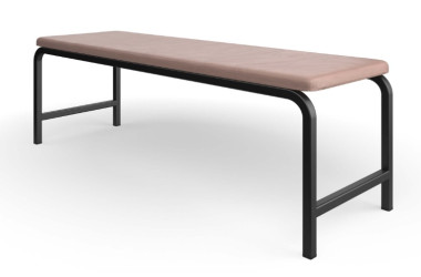 Банкетка мягкая АЭЛИТА на прямоугольной трубе 1450*320*420  &mdash; Аэлита