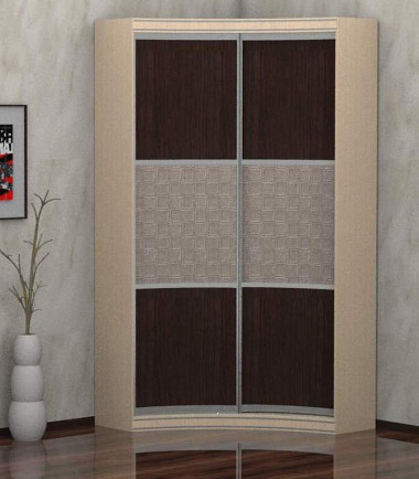 Радиусный шкаф-купе в прихожую "Престиж-2" (1150*1150*2350) &mdash; Аэлита