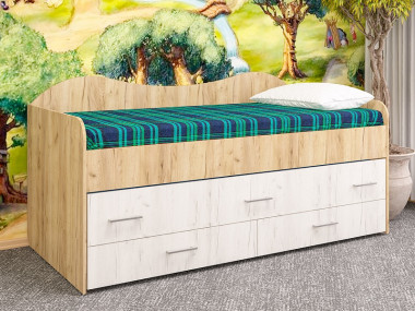 Кровать детская двухместная НИМФА 1100х2032х950 &mdash; Аэлита